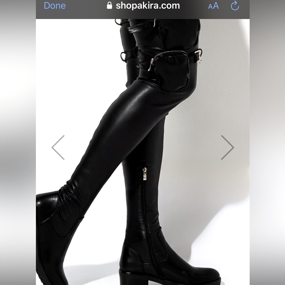 ShopAKIRA 4way stretch thigh high boots